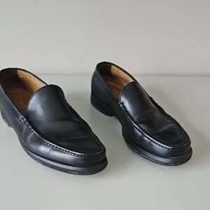 Dunhill London Black Leather Loafers - Men's 8.5